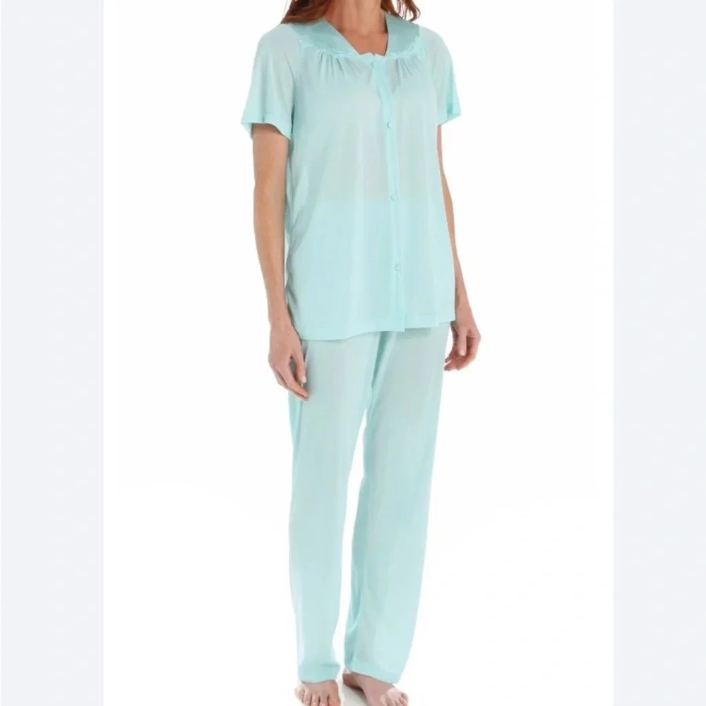 Vanity Fair Blue Pajama Set Intimates & Sleepwear
